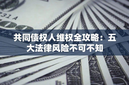 济南共同债权人维权全攻略：五大法律风险不可不知