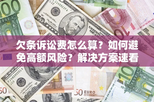 济南欠条诉讼费怎么算？如何避免高额风险？解决方案速看！