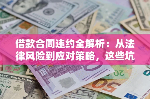 济南借款合同违约全解析：从法律风险到应对策略，这些坑别再踩！