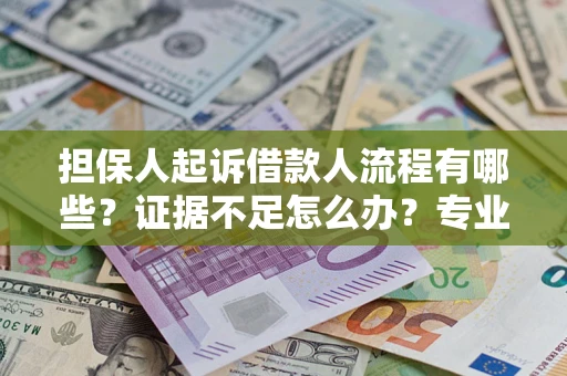 济南担保人起诉借款人流程有哪些？证据不足怎么办？专业律师解答