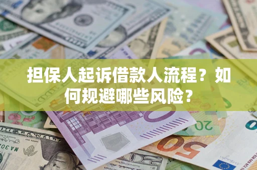 济南担保人起诉借款人流程？如何规避哪些风险？