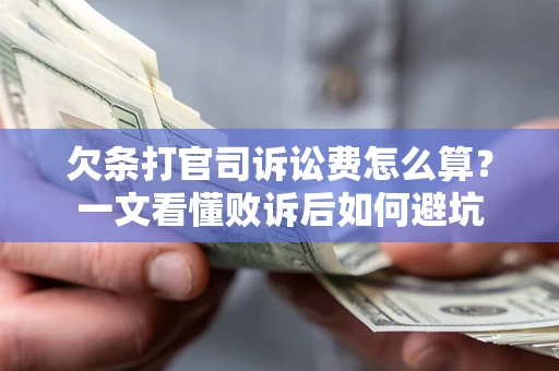 济南欠条打官司诉讼费怎么算？一文看懂败诉后如何避坑